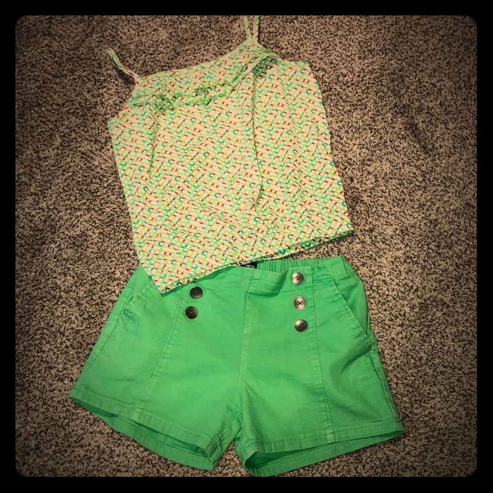 Adorable Summer Tank Top and Shorts Set